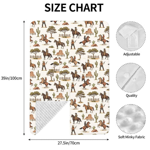 Yobvec Western Baby Car Seat Canopy Cover Multi Use Nursing Cover for Mom Nursing Covers Newborn Western Shower Gift