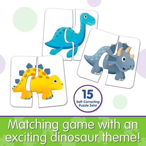 My First Match It - Dinosaurs by The Learning Journey, 15 Self-Correcting Puzzles for 2 Year Old Educational Toys
