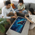 Qindaiwen MTG Playmat, 24x14 Inch Tabletop Game Mat, Premium Smooth Rubber, Mousepad Compatible, Bear