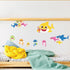 Baby Shark Family Wall Decals by Wall Palz - Set of 8 Peel and Stick Vinyl Wall Stickers
