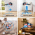 V17 2.4GHz 2 360 (Blue+2pcs Rc Plane Jet Fighter Stunt Remote Control Airplane with Batteries,Rc fighter jet drone