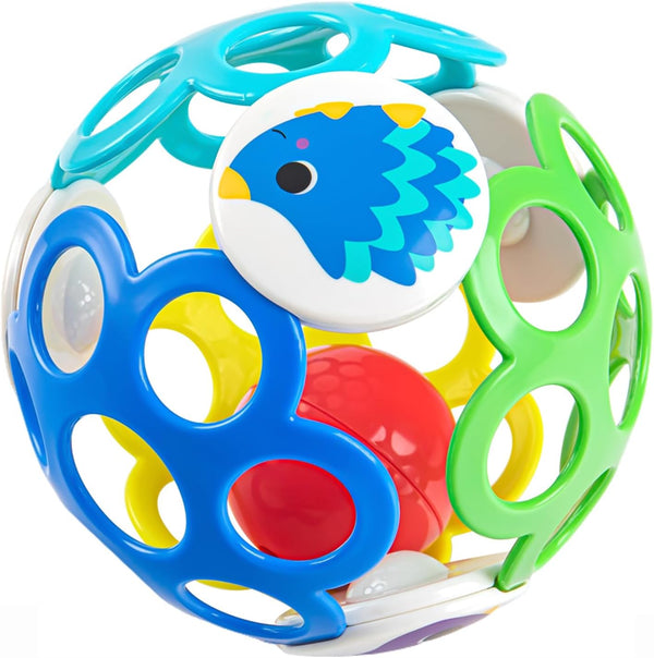 6-12 Months Infant Easy Grip Rattle Ball Toys, Sensory Balls for Newborns to Practice Hand Grip Skills