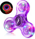 WELLVO 1Pcs LED Fidget Spinner for Kids Adults, Light up Sensory Fidget