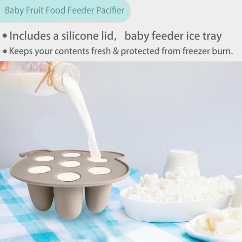 Frozen Set Frozen BIGSPINACH Breastmilk Teether & Forage Feeder Breastmilk Teether Tray
