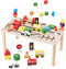 Activity Table for 1+ Year Old, Montessori Wooden Toys for Toddlers 1-3,
