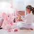 19.6 Inch Tezituor Plush Elephant Stuffed Animal Giant Pink Elephant Toys Soft & Cuddly Plush Animal Gift for Girls