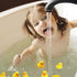 CICITOYWO 10pcs Yellow Rubber Ducks, Preschool Bath Toys Bathtub Floating Squeaky Duckies Gift for Baby Shower Infants