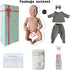 17-Inch 3+ FOCKOF Realistic Reborn Baby Dolls Girl Soft Vinyl Lifelike Real Life Baby Dolls Babe Reborn Accessories