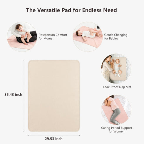 2 Pack 35 29.5 inch Portable Diaper Changing Pad Baby Changing Pad Travel, Lightweight Absorbent Baby Changing Mat *