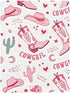 CZXW 52" 28" Pink Cowgirl Boots Crib Sheets Fitted x Natural Cotton Soft & Breathable for Baby Crib Mattress