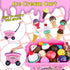 Magic4U 48 Set 3 4 5 6 Ice Cream Cart Toys for Kids, Piece Ice Cream Shop Pretend Play with Scooper, Toppings and Other