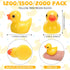 Barydat 1500 Pcs Mini Yellow Resin Ducks, Bulk for Hide and Seek Prank, Baby Shower Decor