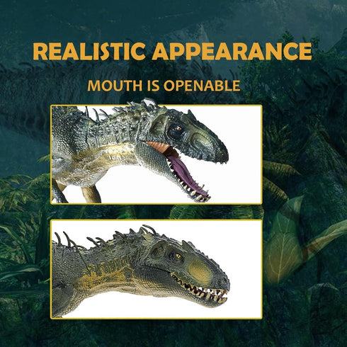 2Pcs Set, 15.7" 12.2" Dinosaur Large Tyrannosaurus Rex and Realistic T-rex, Educational Dinosaur Action Figure Wildlife