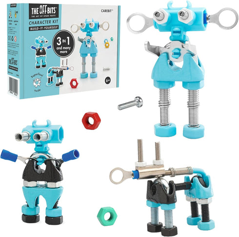 CareBit Build Your Own Robot Toy Construction Set - Educational STEM Activities Learning Kit for Ages 6+