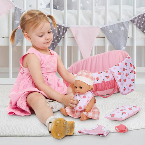 12 Inch Set, 12 Inch GAGAKU Baby Doll Bassinet Carrier, Baby Doll Accessories Baby Doll Carrier Accessories for Baby