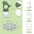 Breastmilk Popsicle Molds & Fruit Feeder Pacifier, Silicone Baby Food Freezer Tray Storage Containers for Infant
