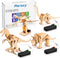 Poraxy 4 Pack Dinosaur Toys for Kids 8-12, STEM Kits, Educational 3D Puzzle Building Projects for Ages 7-13