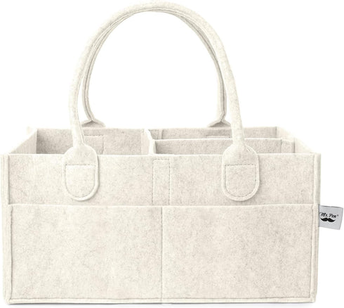 Mr. Pen- Baby Diaper Caddy Organizer, Beige, Medium, Nursery Storage Bin and