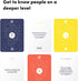 Pack 170 BestSelf Icebreaker Deeper Talk Deck - Conversation Starter Card to Deepen Friendships with Prompts to Create