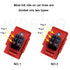 6/12/24 Volt Accelerator Foot Pedal Reset-Control Switch for Kids Ride On Cars, Black 6-pin Socket-7 * 4.1CM