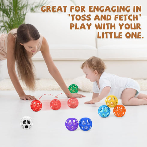 Set MCGMITT Silicone Baby Teething Toys Bundle with Baby Ball Toy