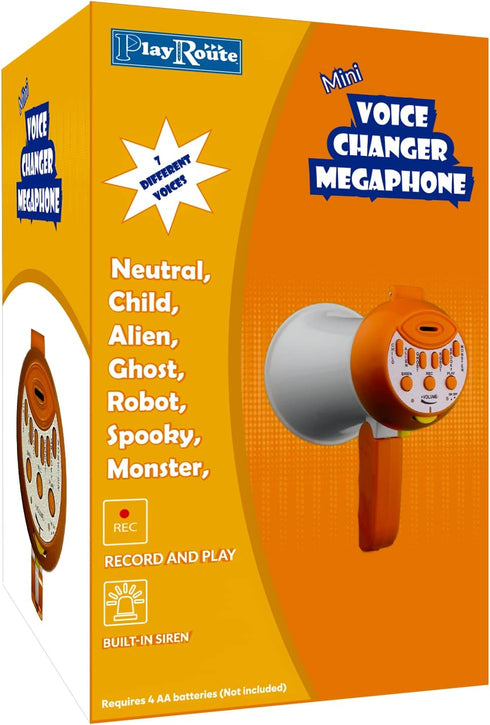 5-6-7-8+ Megaphone for Kids - Cool Voice Changer Toy for Kids - Record & Play and Siren - Ideal Gift for Boys & Girls