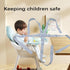Universal White 5 Point Harness Strap, Adjustable Safety Harness Seat Belt for High Chair/Pushchair/Stroller