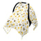 Dalzium Bumblebees and Yellow Flowers Car Seat Cover Baby, Carseat Canopy Cover for