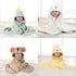 Gucilulu 4 Pack Hooded Baby Towel - Premium Soft Bath Towel for Baby, Newborn,Infant - Ultra Absorbent,Natural Baby