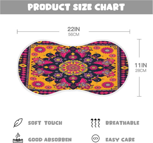 YEGAME Set 1 11 22 Inch Muslin Baby Burp Cloths of - Mandala Super Absorbent Cotton Burping Rags Soft Baby Washcloths