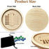 2 Sets 6 12" Farkle Dice Tray, Farkle Dice Game with Tray and of Dice, Wooden Dice Tray for The Classic Family Game