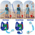 Toddler Leash-Baby Walking Safty Harness and Child Anti Lost Wrist Link for Girls/Boys Travel (Blue+Green)