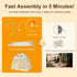 59x39x59in Cozy Large Kids Play Tent Indoor with Padded Mat Lights - Teepee Playhouse with Flags Storage Bag - Reading