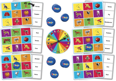 MasterPieces Kids Games - Farm Bingo Game
