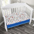 4 Set Set Set EVERYDAY KIDS Piece Boys Crib Bedding - Choo Choo Train - Includes Quilt, Fitted Sheet, Dust Ruffle