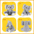 Elephant Stuffed Animals, 12" Grey Soft Plush Toy for Girls Boys Birthday Christmas Gifts