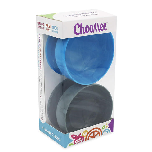 ChooMee Silicone Baby Suction Bowls, Non-Slip Extra Strong Suction Base, 2 CT for Infant Feeding