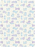 miaozhen 1 Pack 52x28 Cotton Crib Sheets for Baby Boys Girls Soft Breathable Simple Line Cat Purple and Blue Toddler