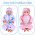 8 Set BABESIDE Baby Doll Bottles with Disappearing Milk and Juice Magic Bottles, Magnetic Pacifiers and Pacifier Clips