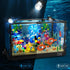 HOGOKIDS Fish Tank Building Set - 725PCS Movable Aquarium Toys with LED Light for Kids Age 8-14