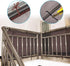 Child Safety Net - 10ft L x 2.5ft H, Sturdy Mesh Fabric Material for Kids/Pet/Toy, Balcony, Patios, Railing (Brown)
