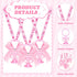 Tondiamo 60 Pcs Baby Shower Pacifier Necklace for Chupones para Baby Shower Game Party Favor Acrylic Angel Pacifier