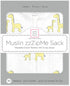 2-Way SwaddleDesigns Muslin zzZipMe Sleeping Sack, for Baby Boy and Girl, Wearable Blanket with Zipper