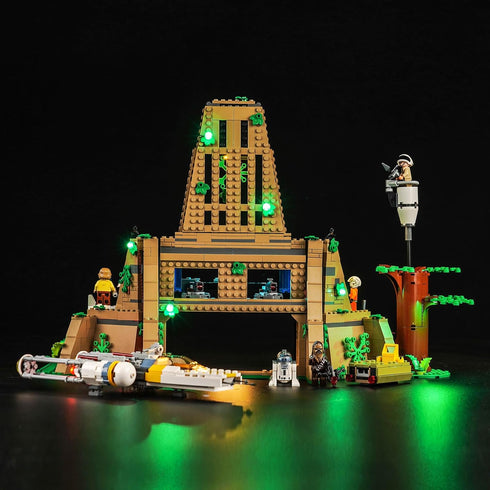 Upgraded LED Light Kit for Lego A New Hope Yavin 4 Rebel Base, Compatible with Lego 75365 (Model Not Included)
