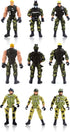 PowerTRC US Army Men SWAT Team Soldiers Military Toys Action Figures with Weapons, 12 Pcs Play Set for Kids