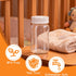 nonarttoy 8pcs Baby Bottle Caps Compatible with Evenflo Wide Neck Baby Bottle, Travel and Storage Bottle Lids