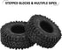 INJORA 1.0 Tires - 57 * 22mm S5 Super Soft Sticky Crawler Tires for TRX4M Axial AX24 SCX24 FCX24 Enduro24 Upgrade