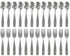 Stainless Steel Kids Silverware Set, 24pc - 2 Pack of 12, Safe Flatware for Children, Includes Spoons & Forks
