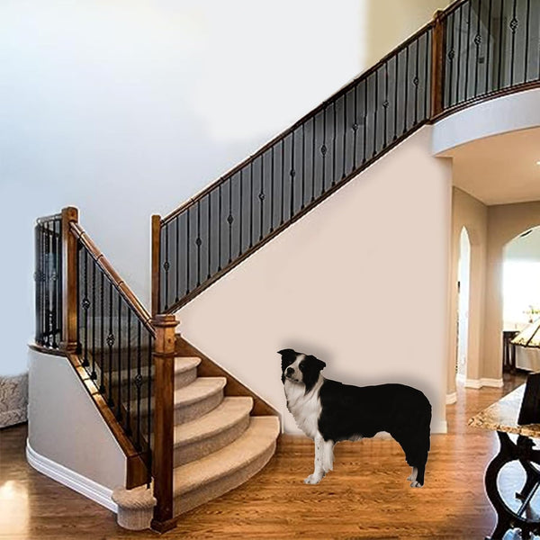 Baby Gate for Stairs, Banister Guard for Kids, Pets, Mesh Netting Safety Net for Balcony Rail Stairway Baby Safety