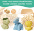 9 Pack 2-4 AMCHSURI Mold Free Bath Toys, Dinosaur |Cute, Not Hold Water Design | Soft, Squeezable & Float on Water |